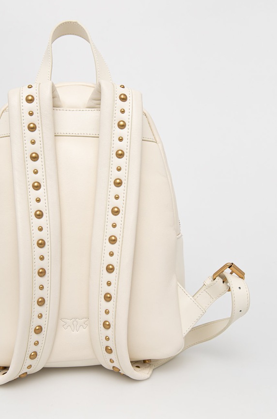 Kožni ruksak Pinko bijela 1P22YY.Y7QE