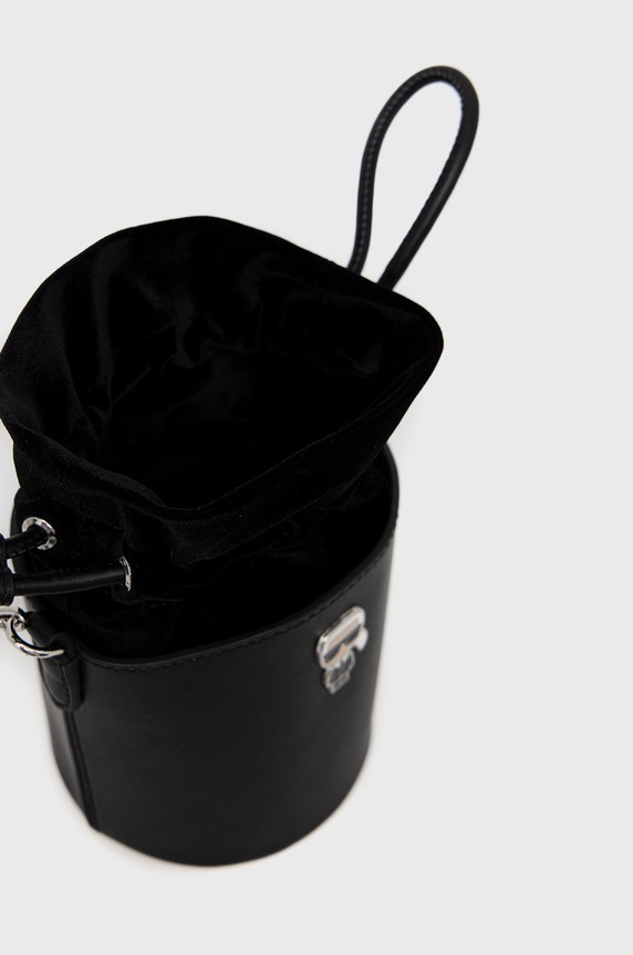 Karl Lagerfeld torebka skórzana 225W3009 czarny