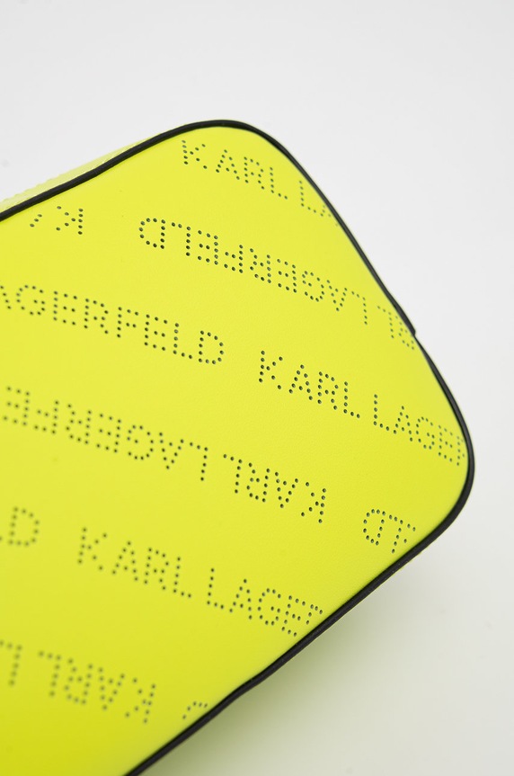 Karl Lagerfeld torebka skórzana zielony 225W3049