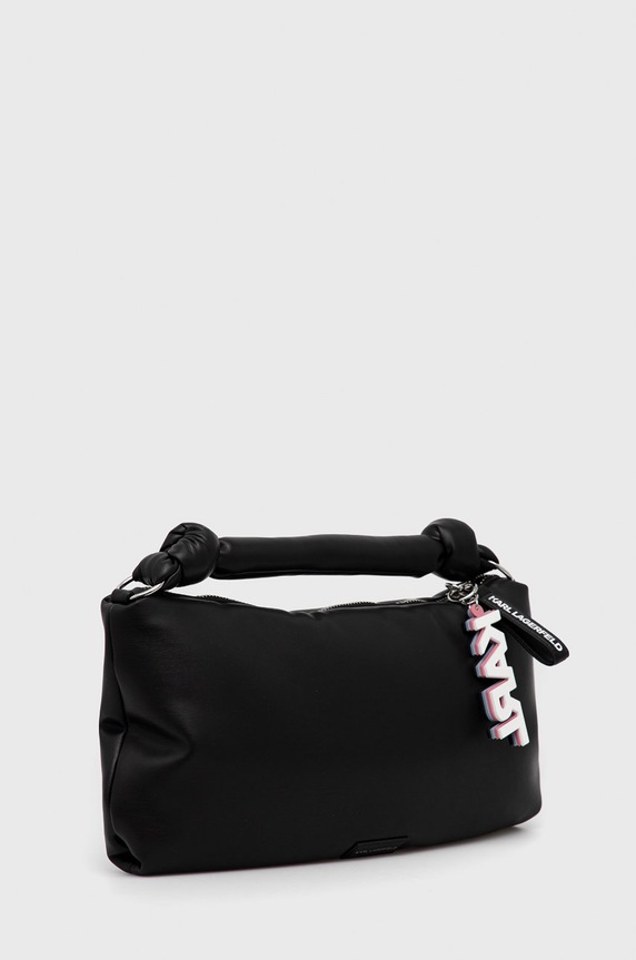 Karl Lagerfeld torebka skórzana 225W3056 225W3056 czarny AA00