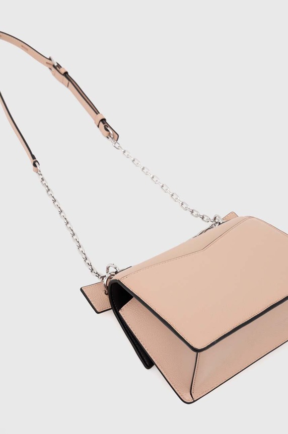 Karl Lagerfeld torebka skórzana różowy 225W3081