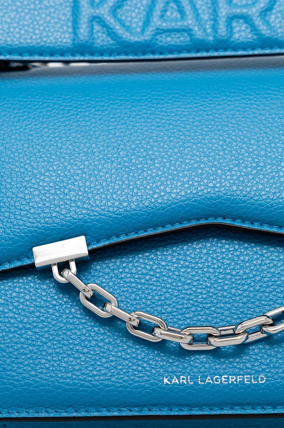 Karl Lagerfeld poseta de piele albastru 225W3081