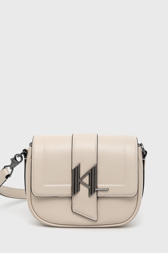 Karl Lagerfeld bőr táska nappa bőr bézs 225W3086