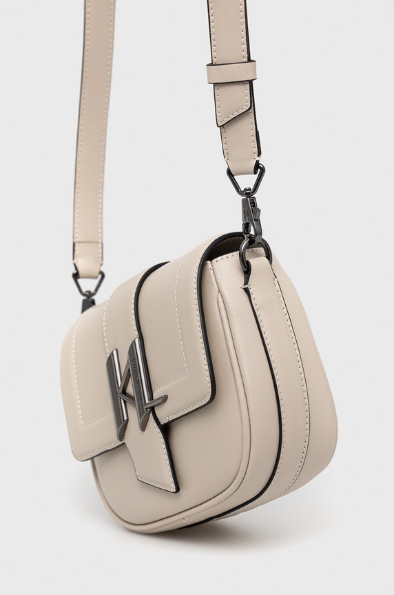 Karl Lagerfeld bőr táska 225W3086 bézs AA00