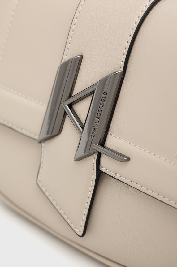 Karl Lagerfeld bőr táska bézs 225W3086