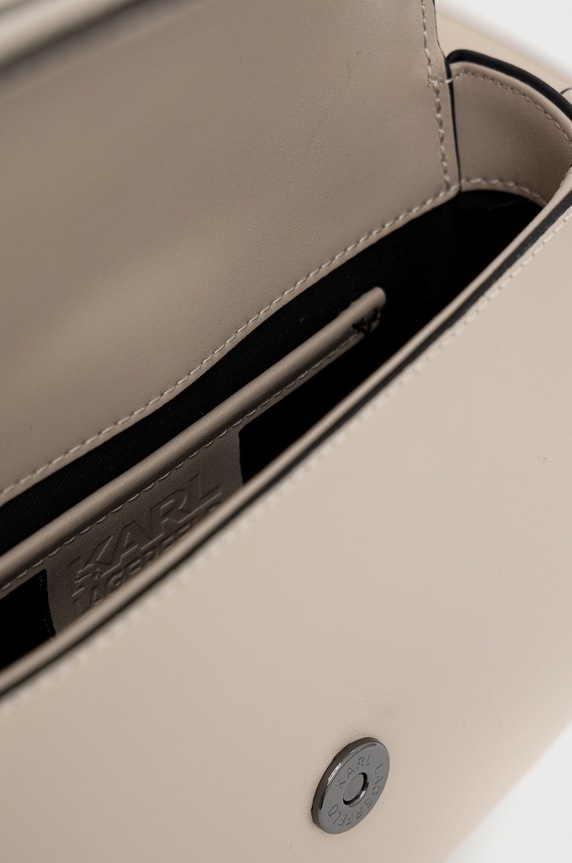 Karl Lagerfeld bőr táska 225W3086 bézs