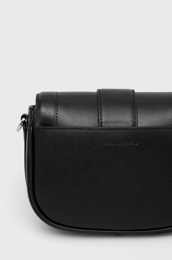 Doplňky Kožená kabelka Karl Lagerfeld 225W3086 černá
