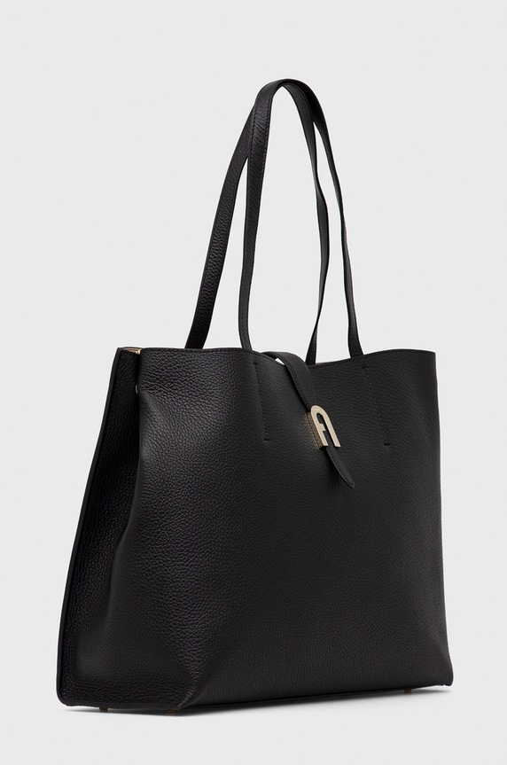Kožená kabelka Furla BATUPRS.HSF000.O6000. černá AA00