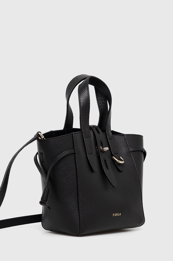 Furla torebka skórzana BASRFUA.HSF000O6000. czarny AA00