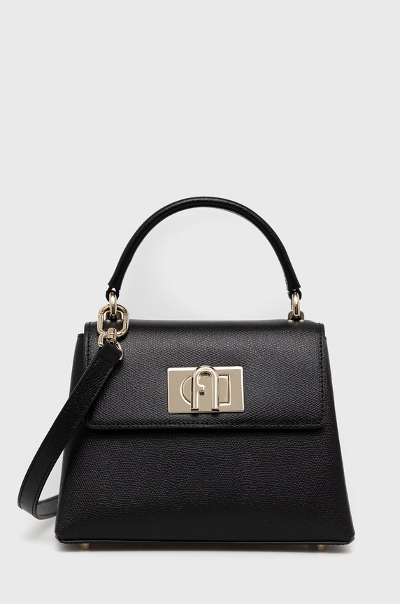 Kožená kabelka Furla přírodní kůže černá WB00109.ARE000.O6000.