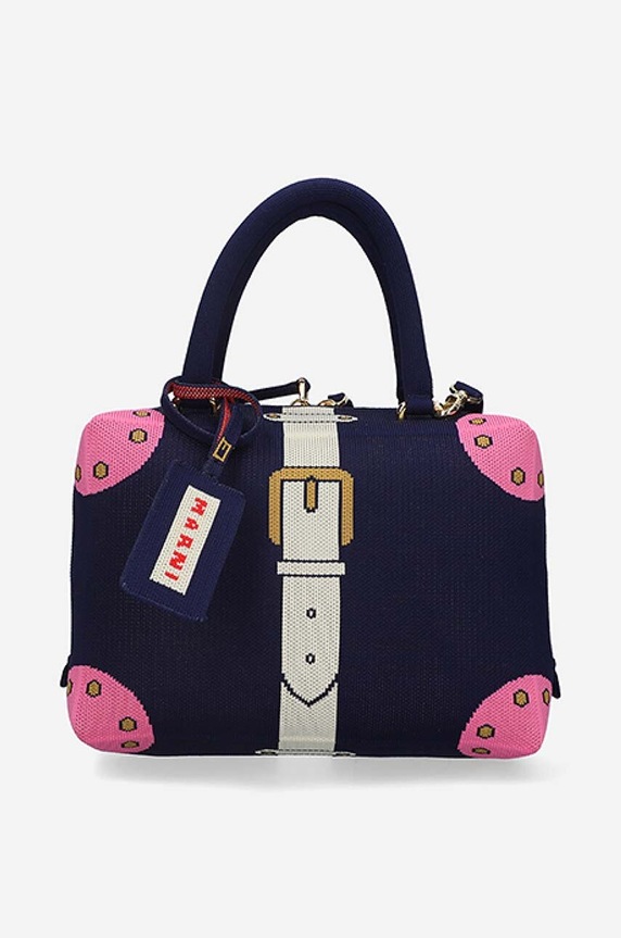 Marni handbag detachable strap navy BMMP0094A0.P4602.Z2Q06