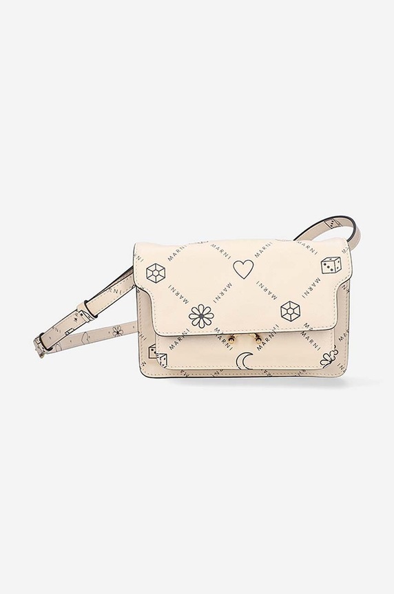 Marni leather handbag detachable strap beige MUMP0004U1.P4599.Z542N