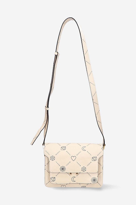 Marni leather handbag grain leather beige SBMP0103U1.P4599.Z542N