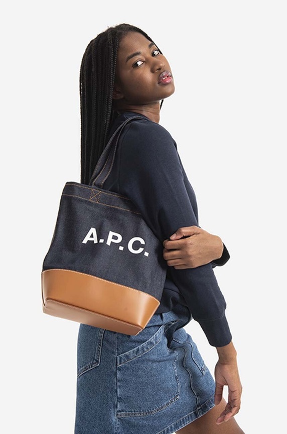 A.P.C. poșetă CODDP.M61568 bleumarin AA00