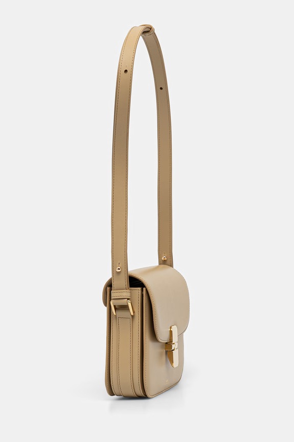 A.P.C. torebka skórzana Sac Grace Small PXBMW.F61413 beżowy SS26