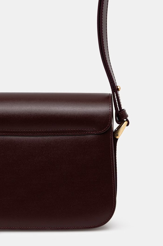 Аксесоари Кожена чанта A.P.C. Sac Grace Small PXBMW.F61413 бордо