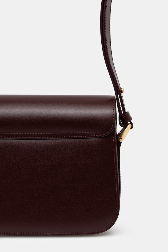 Аксесоари Кожена чанта A.P.C. Sac Grace Small PXBMW.F61413 бордо