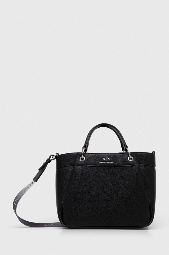 Armani Exchange kézitáska szintetikus bőr fekete 942911.CC783.NOS