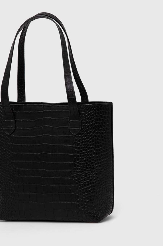Doplňky Kožená shopper taška Lilou Mini Coco Jane SHOP/MED/COCJAN černá