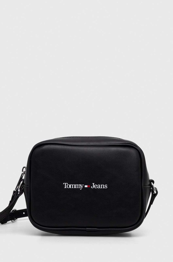 Kabelka Tommy Jeans imitácia kože čierna AW0AW15029.NOS