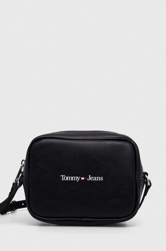 Kabelka Tommy Jeans imitácia kože čierna AW0AW15029.NOS