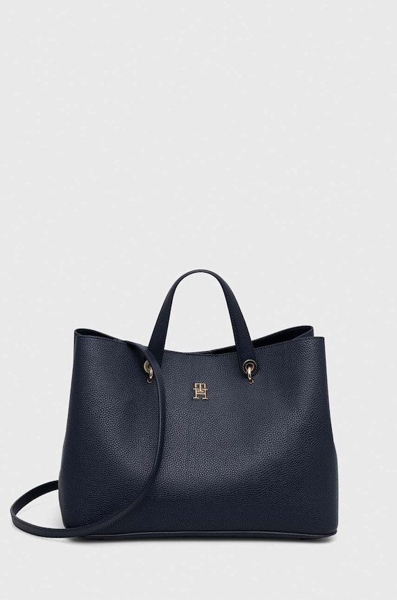 Τσάντα Tommy Hilfiger συνθετικό σκούρο μπλε AW0AW15177.NOS