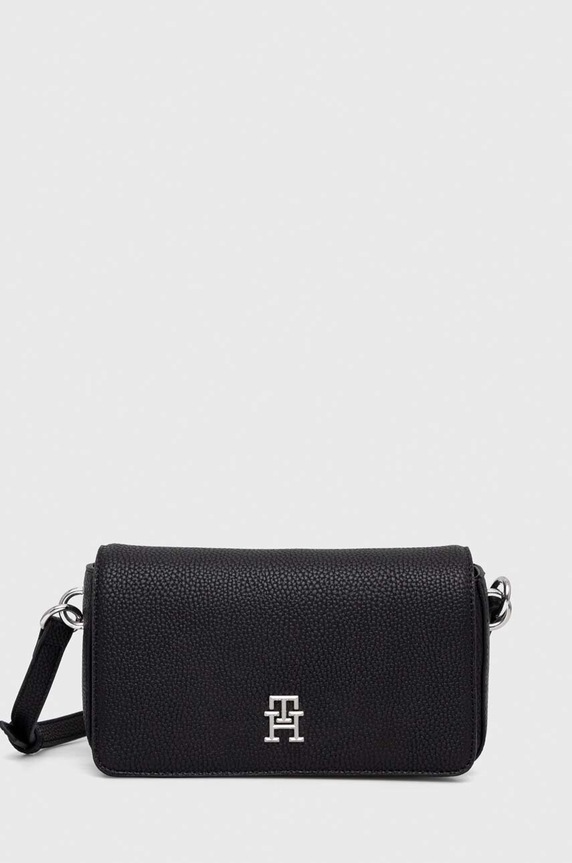Tommy Hilfiger torebka nie mieści A4 czarny AW0AW15180.NOS