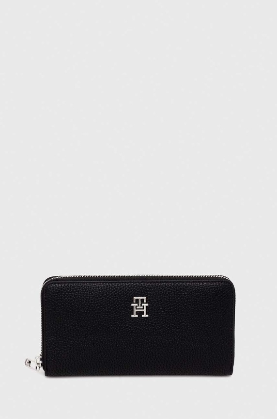 Πορτοφόλι Tommy Hilfiger συνθετικό μαύρο AW0AW15181.NOS