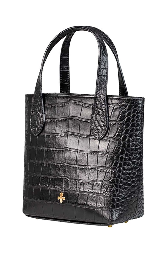 Lilou poșetă de piele SHOP/MIN/COCJAN/PO negru AA00