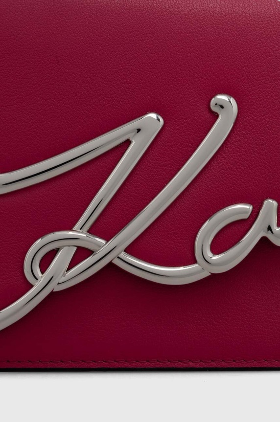Kožená kabelka Karl Lagerfeld K/SIGNATURE 240W3004