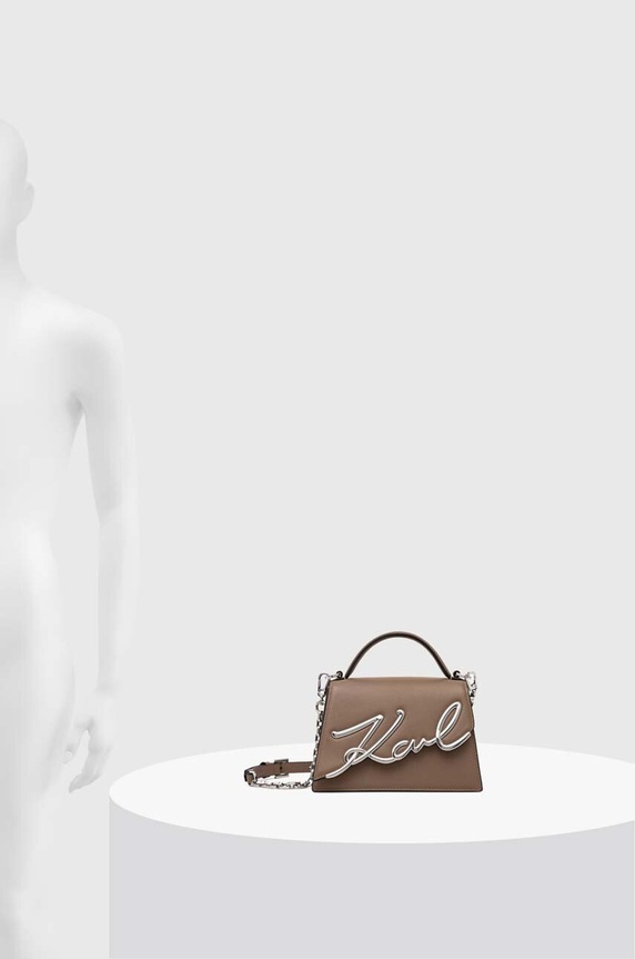 Karl Lagerfeld torebka skórzana K/SIGNATURE 240W3004