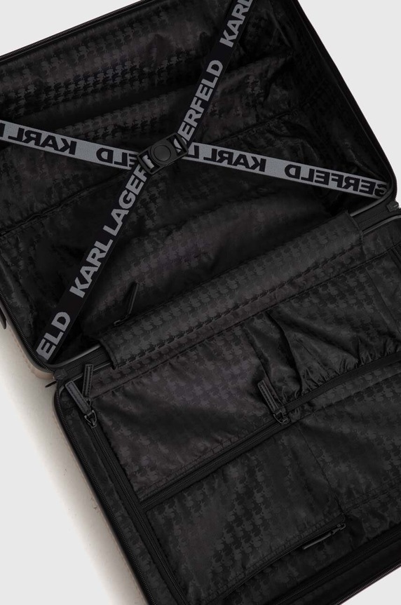 Karl Lagerfeld walizka 52x34x23 cm 240W3073 beżowy