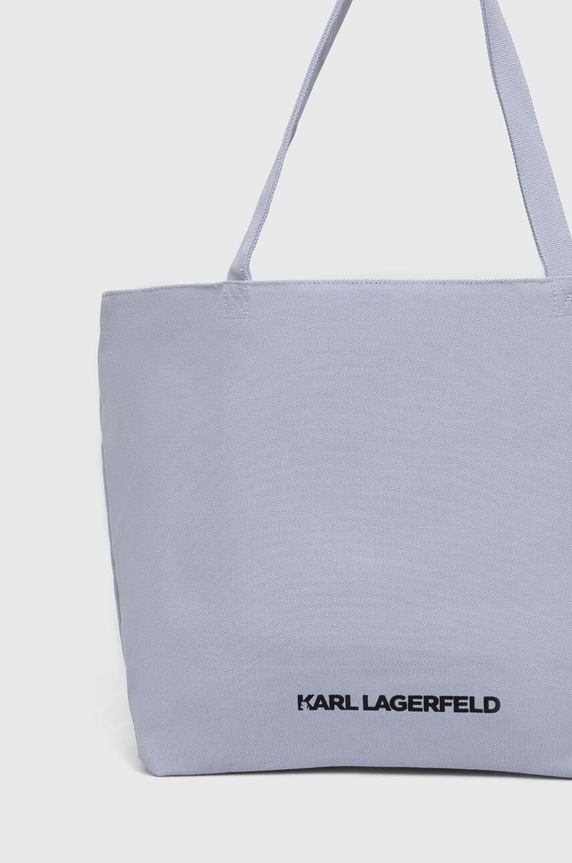 Doplnky Bavlnená taška Karl Lagerfeld 240W3891 modrá