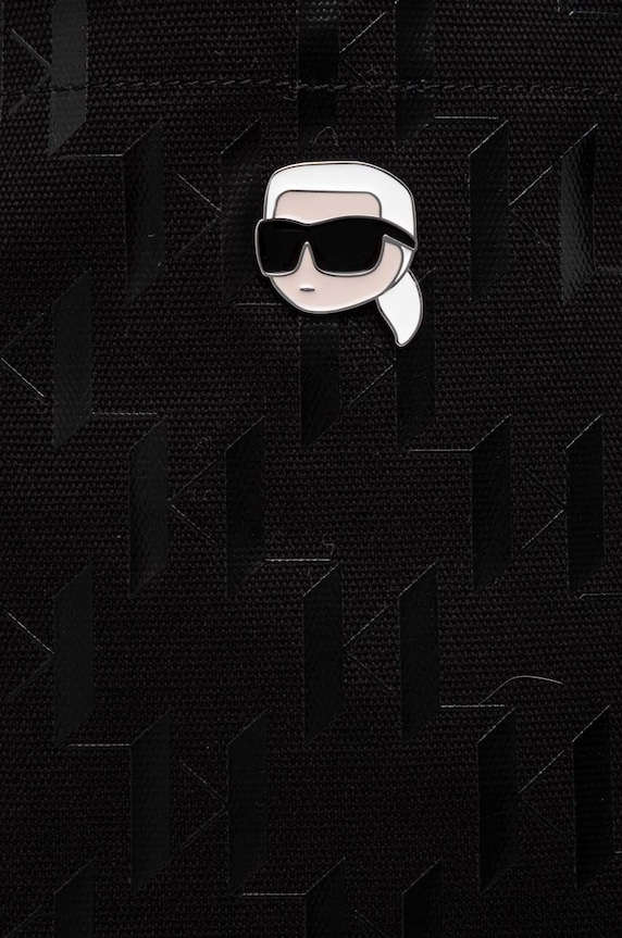 Karl Lagerfeld torebka bawełniana czarny 240W3893