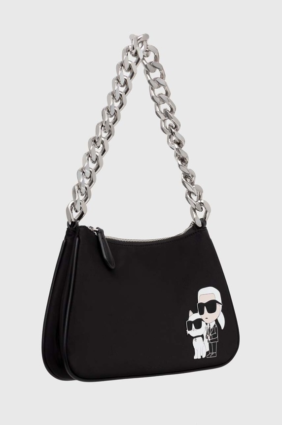 Karl Lagerfeld torebka nie mieści A4 czarny 240W3077