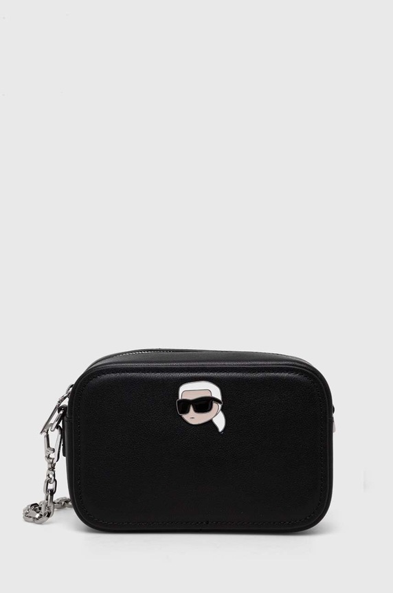 Karl Lagerfeld bőr táska nappa bőr fekete 240W3085