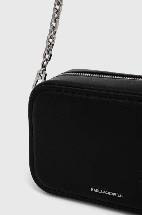 Kiegészítők Karl Lagerfeld bőr táska 240W3085 fekete
