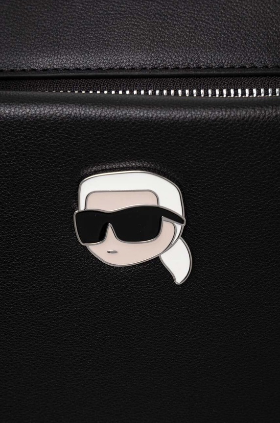 Karl Lagerfeld poseta de piele negru 240W3081
