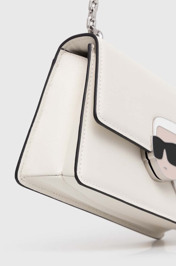 Karl Lagerfeld torebka skórzana biały 240W3083