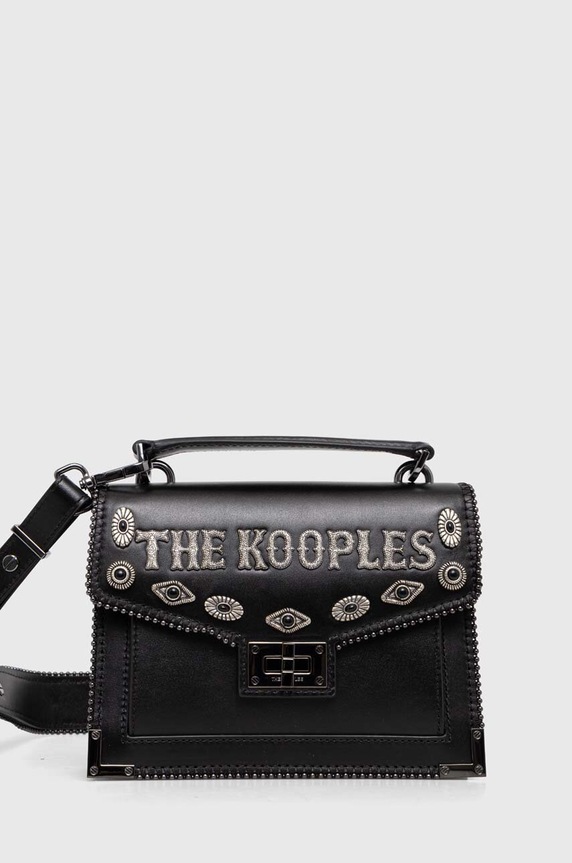 The Kooples bőr táska nappa bőr fekete AFSEMILYS89