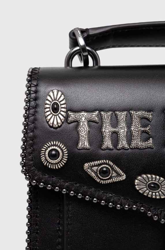 The Kooples bőr táska fekete AFSEMILYS89