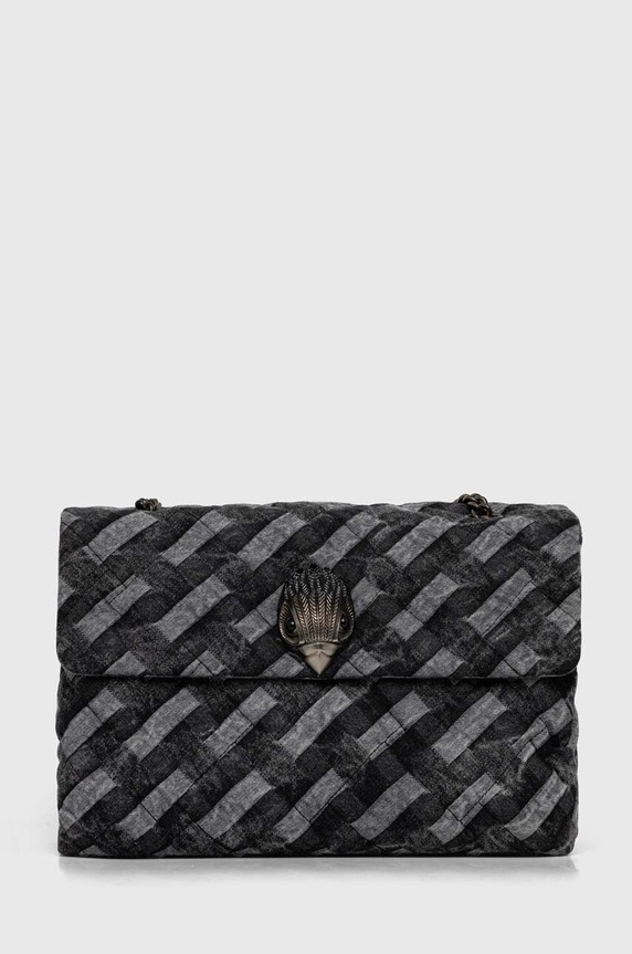 Kurt Geiger London borsetta KENSINGTON SOFT XXL BAG stampa all-over nero 4708500669.S