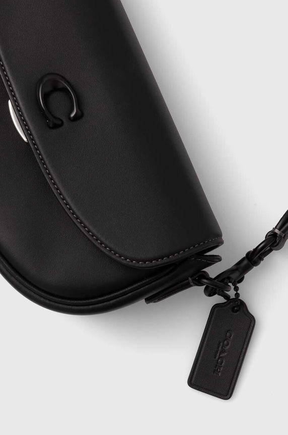 Δερμάτινη τσάντα Coach Emmy 23 μαύρο CR667