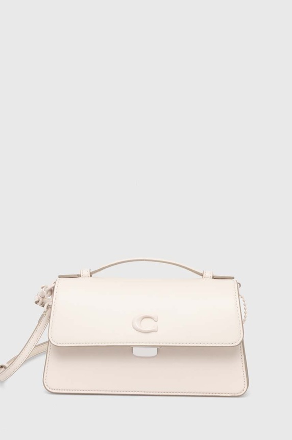 Coach torebka skórzana Juno skóra licowa beżowy CR706