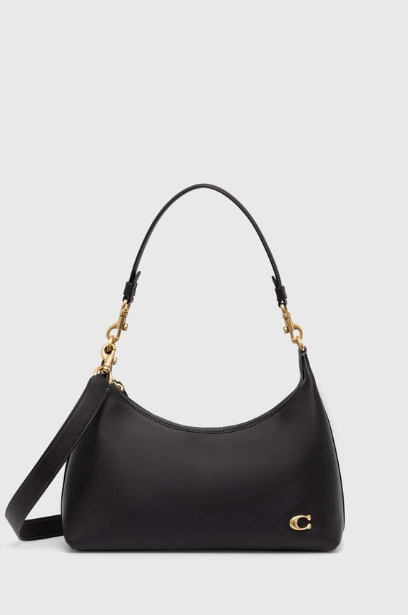 Δερμάτινη τσάντα Coach Juliet Shoulder Bag λείο δέρμα μαύρο CR981