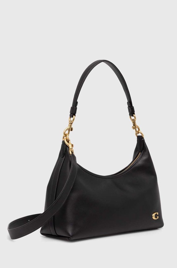 Δερμάτινη τσάντα Coach Juliet Shoulder Bag CR981 μαύρο AW25