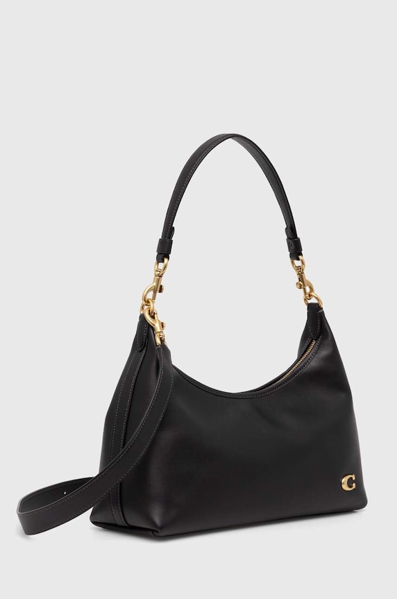 Δερμάτινη τσάντα Coach Juliet Shoulder Bag CR981 μαύρο AW25