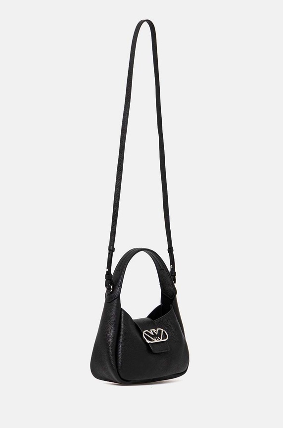 Akcesoria Emporio Armani torebka skórzana Y3E235.YWQ9X.NOS czarny