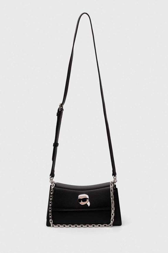 Karl Lagerfeld torebka skórzana 245W3053 czarny AA00