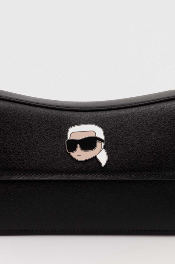Karl Lagerfeld torebka skórzana 245W3053 czarny